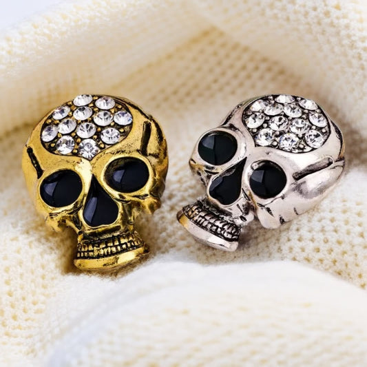 Halloween Rhinestone Exquisite Skull Brooch Accessory